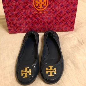 Tory Burch Minnie Leather Ballet Flats